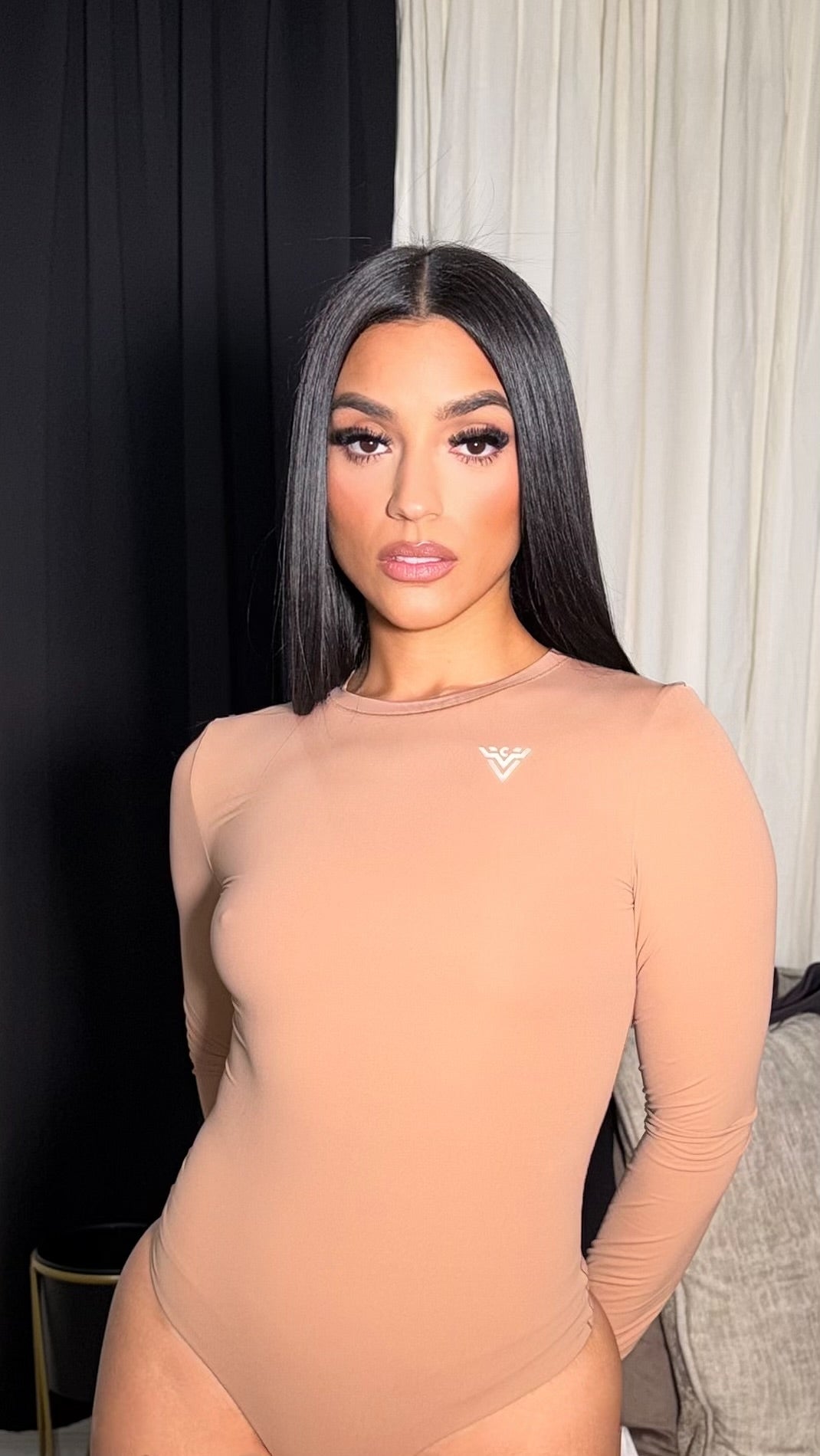 Long-sleeved bodysuit